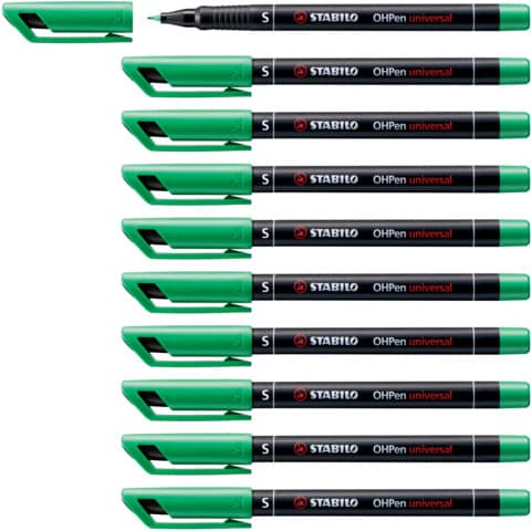 Penna Stabilo OHPen universal Superfine (S) 0,4 mm verde 841/36